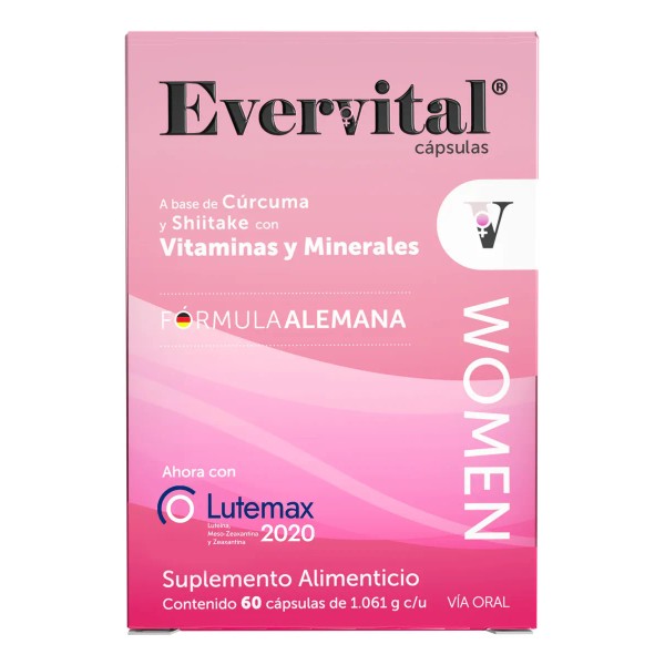 Evervital Women Suplemento Alimenticio 60 Cápsulas