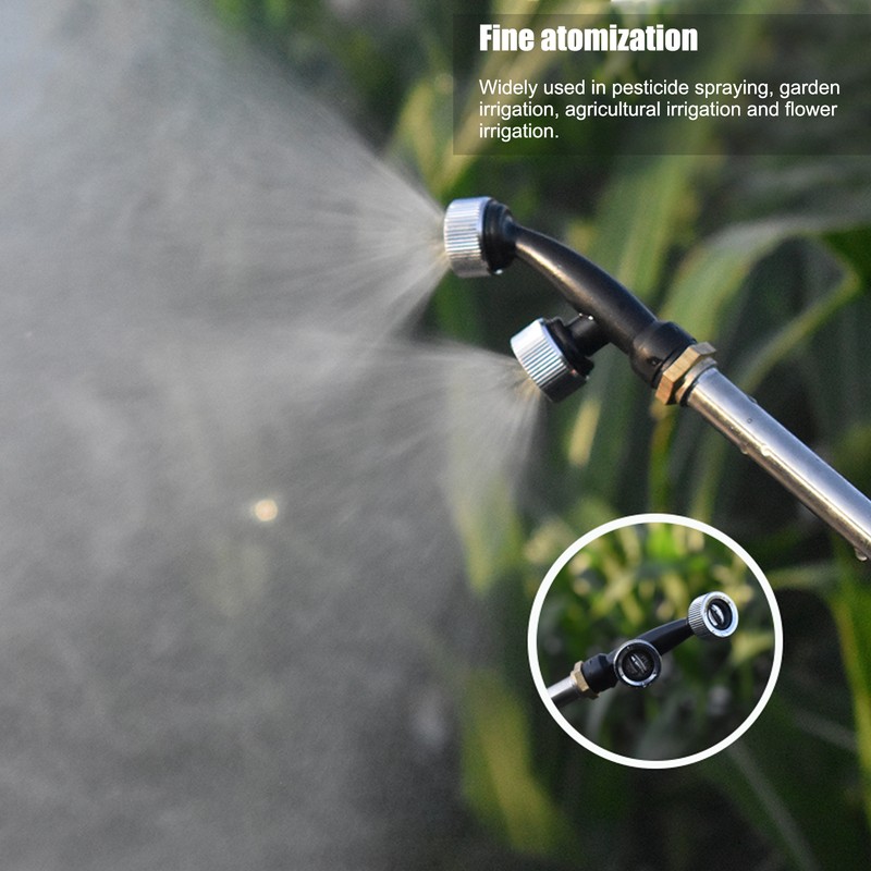 G1/4in Female Thread High Pressure Misting Dual Nozzles Garden Water