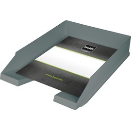 Helit - Letter Tray "The Green Staff", DIN A4-C4, Made from Recycled Plastic, Blue Angel Certified, 1 Piece