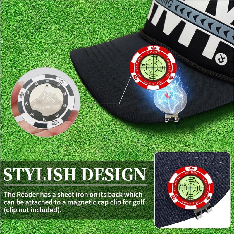 Golf Green Reader, Golf Ball Marker with High Precision Horizontal