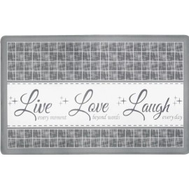 Achim ANTI-FATIGUE NONSLIP FLOOR MAT (18" x 30") PVC, LIVE,LOVE,LAUG