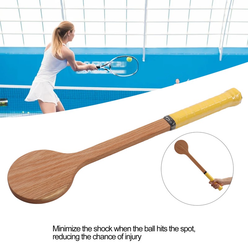 Tennis Pointer Spoon Wood Sweet Pointer Trainer Racket Swing Practice