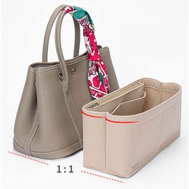 Lckaey Felt Organizer Insert for Garden Party - Tote Inner Bag, Beige