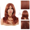 MapofBeauty 20 Inch Long Layered Straight Shoulder Length Wig,Ginger Orange