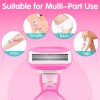 DreamGenius Travel Razors for Women Include 1 Handle and 2
