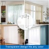 3.5 Inch Valance Clips, Clear Vertical Blind Valance Clip, Hidden