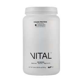 LTH VITAL Vegan Protein - Trusted by Life Time fitness Members - Plant-Based Protein Powder - Made from Pea Protein - Supports a Healthy Immune System - Gluten Free & Soy Free - Chocolate, 30 Servings