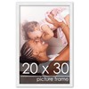 Poster Palooza 20x30 Frame White Solid Pine Wood Picture Frame