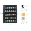 Military Challenge Coin Display Case with Medals Display 11x14IN Shadow