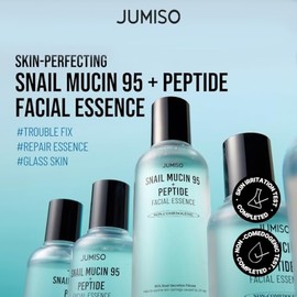 Snail Mucin 95 + Peptide Essence - Advanced Skin Repair Serum for Acne-Prone & Sun-Damaged Skin, Non-Comedogenic Facial Moisturizer with 5-Peptide Com
