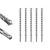 SALI 5 Pcs 5/8"*12" SDS Plus Rotary Hammer Drill Bit