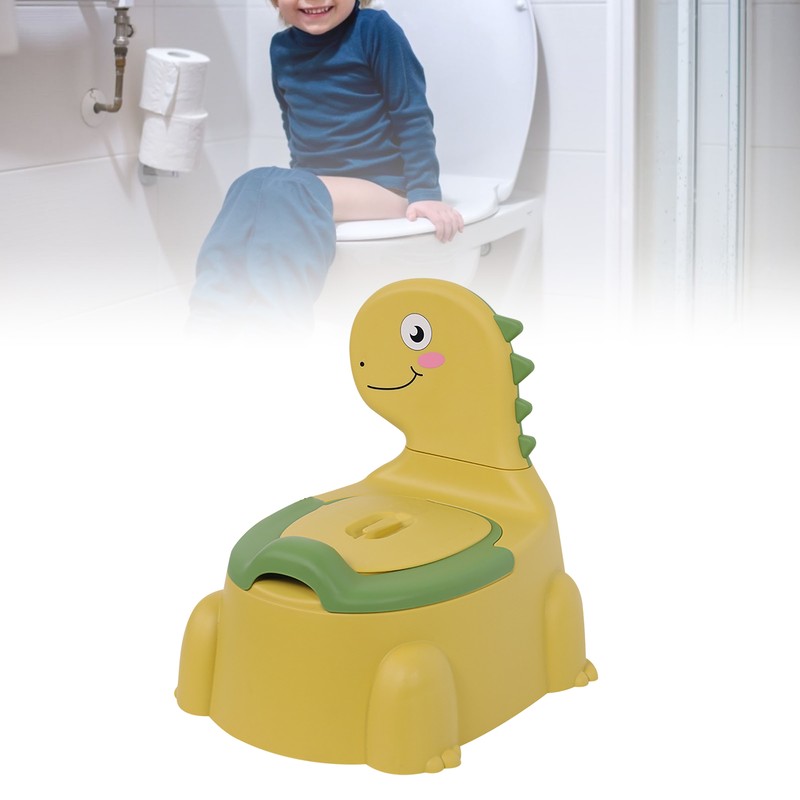 Potty Chair Cartoon Dinosaur Adjustable Height Safe PP Detachable Potty