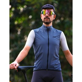 LAMEDA Gilet Antivento Ciclismo Uomo Gilet Running Traspirante Gilet Bici Sportivo Leggero Anti-UV Catarifrangente Per Corsa Trekking e Vita Quotidiana Unisex