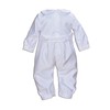 Cinda 3 Piece Boys Satin Christening Romper Hat Bib and
