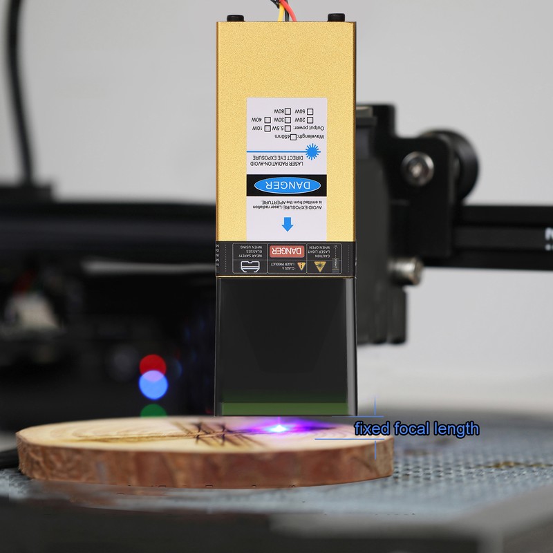 450nm 10W Laser Module Fixed Focal Length Laser Engraving Head