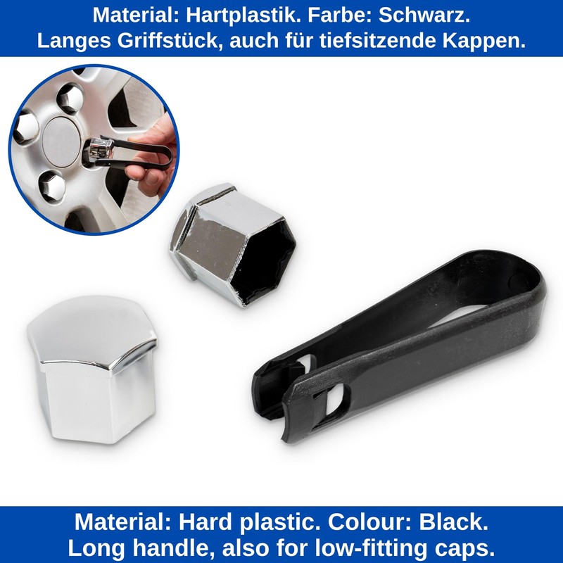Wheel Bolt Caps Tool, Pack of 3, 3 Versions Replacement