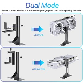 GPU Support Bracket, Graphics Card Support, GPU Brace, Video Card Holder Bracket with Bottom Adhesive, GPU Stand, Adjustable Anti Sag GPU Stand 35-120mm, Support GPU 4090 Thickness Support up to 75mm
