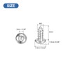 sourcing map Hex Socket Self Tapping Screws, M3 x 6mm
