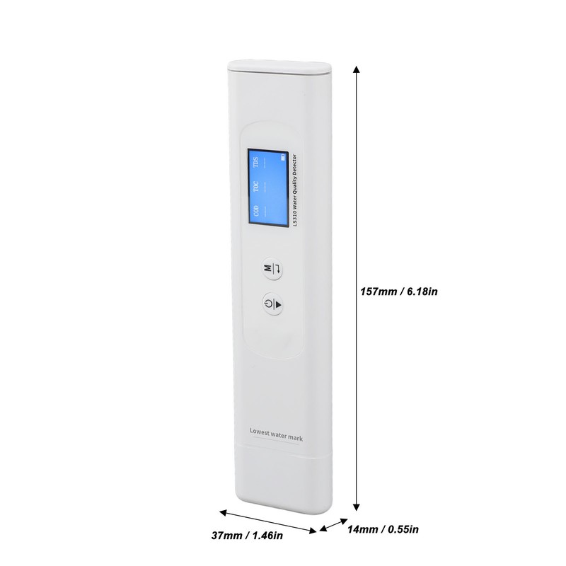 6 in 1 Water Quality Tester High Accuracy Portable TDS