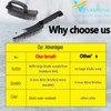 Wire Brush Set of Heavy Duty, 4 Rows Carbon Steel