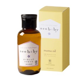 Neobaby Massage Oil, Organic Mom Oil, Additive-Free, Made in Japan, Beauty Oil, Stretch Mark, Neo Natural, 3.4 fl oz (100 ml), 1 Bottle