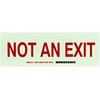 Brady 90492 10" Width x 3.5" Height B-324 Glow-in-the-Dark Self-Stick