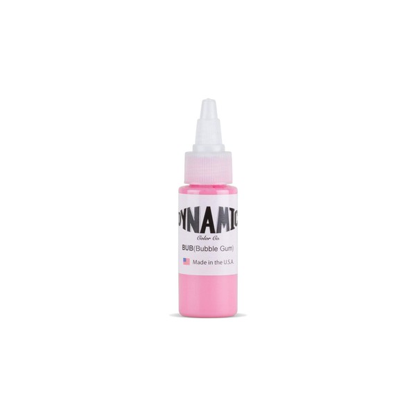 Dynamic Bubble Gum Pink Tattoo Ink – Professional Long-Lasting Tattooing Inks - 1 Ounce Bottle