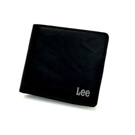 Lee(リー)ボンデットレザー　ベラ付き折財布 (ボタン　化粧箱なし)　520370クロ