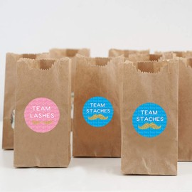 80 Gender Reveal Stickers for Party Invitations and Voting Games, Team Boy and Team Girl Labels for Reveal Parties and Baby Showers, 2 Inches.