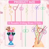 32 Pack Valentines Day Gift Cards with Colorful Crazy Straws