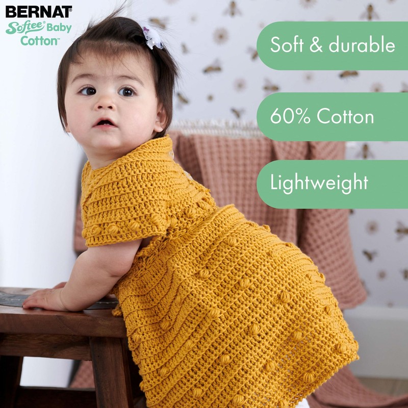 Bernat Softee Baby Cotton Petal Yarn - 3 Pack of
