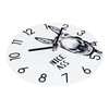 Yoiolclc Bathroom Wall Clock,Waterproof Glass Funny Donkey Bathroom Signs for