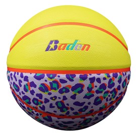 Baden | Legend Lifestyle Collection | Fun Design Outdoor Rubber Game Basketball | Youth & Adult Size 5,6,7 (Size 6, Wild Side)