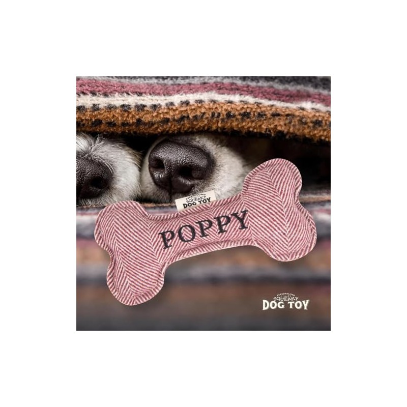 History & Heraldry Squeaky Dog Toy (Poppy)