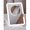 Rechargeable Travel Makeup Mirror with Lights, Portable Makeup Mirror with