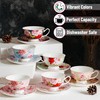 BTaT- Tea Cups and Saucers, Set of 6, 8 oz,
