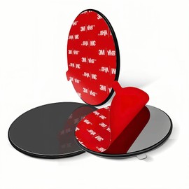 Smeyta Dashboard Phone Holder Pad 3PCS, Car Phone Holder Dashboard Pad,3.23 Inch Universal Suction Cup Mount Base, for Curved and Textured Surfaces (Black-3PCS)