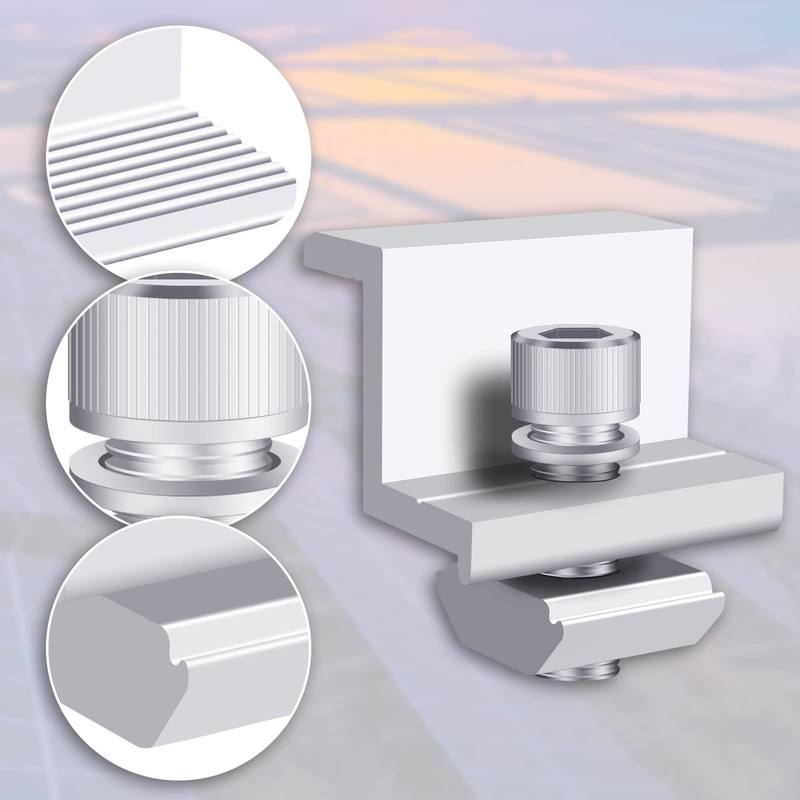 Zocipro Pack of 10 Solar Panel Brackets 30 mm, Solar