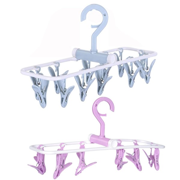 MICALOR 2 Pack Clothes Drying Rack, Laundry Drying Rack with