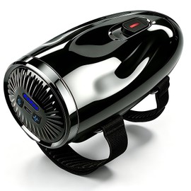 BLOTMS Professional Handheld Palm Massager with Adjustable Strap, Black
