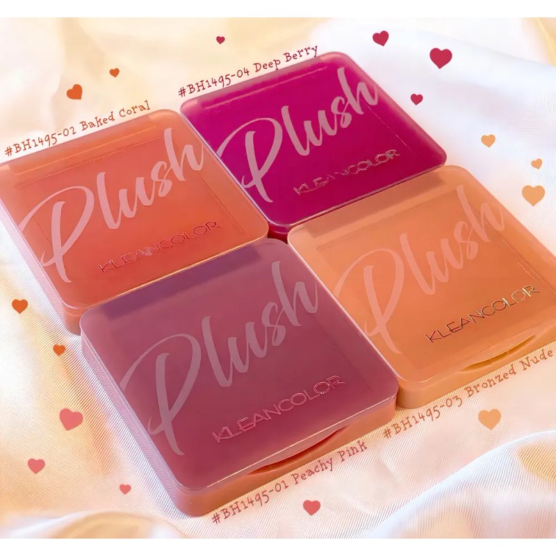 Kleancolor Plush Blush Tono del maquillaje Deep Berry-4