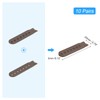 sourcing map 10 Pairs Snapback Strap Cover, 7 Holes Plastic