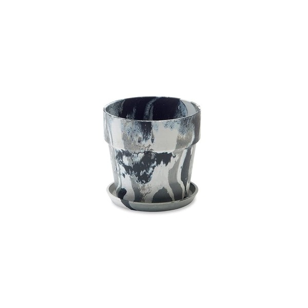 POSH LIVING Urban Plant Pot, Monochrome, Size: Approx. φ0.4 inches