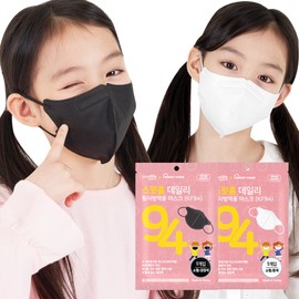Sweet Home Daily KF94 Bird Beak Type Mask 50 sheets Small White Black Children's Mask, Small White 50 sheets / 스윗홈 데일리 KF94 새부리형 마스크 50매 소형 화이트 블랙 어린이 마스크, 소형 화이트 50매