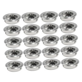OSALADI 20pcs Stainless Steel Hidden Handles for Closet Door Easy Install Wardrobe Pulls