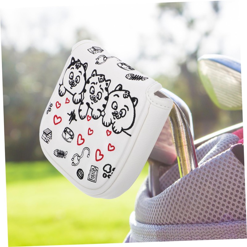 BESPORTBLE Funny Mallet Putter Cover Cat Pattern Club Protector Golf