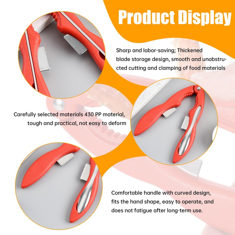 Seafood Cracker and Tool Set - Includes Multi-Purpose Crab Tool,