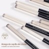 20 Brochas Maquillaje Profesional Con Estuche Alta Calidad Color Marrón
