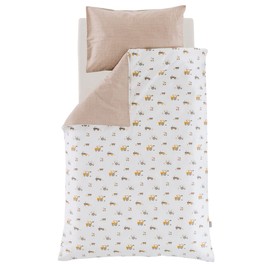 Träumeland Small Farm Bed Linen 100 x 135 cm + 40 x 60 cm Finest Soft Cotton in Practical Gym Bag Packaging