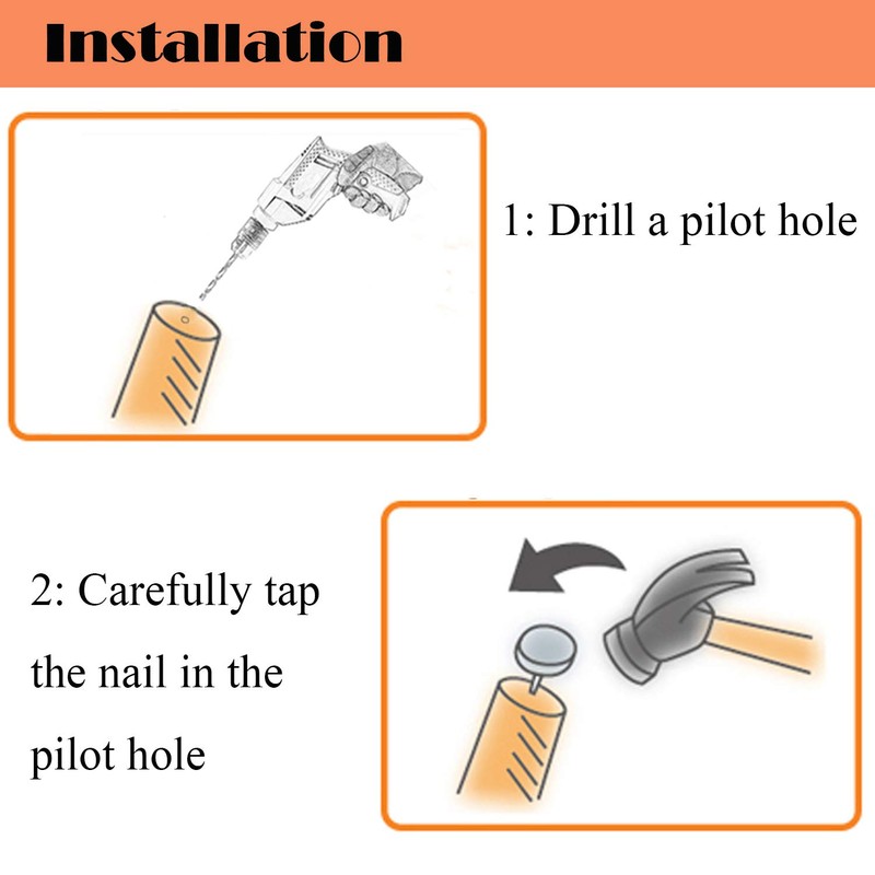 40pcs Round Heavy Duty Nail-on Felt Pad for Furniture Chair